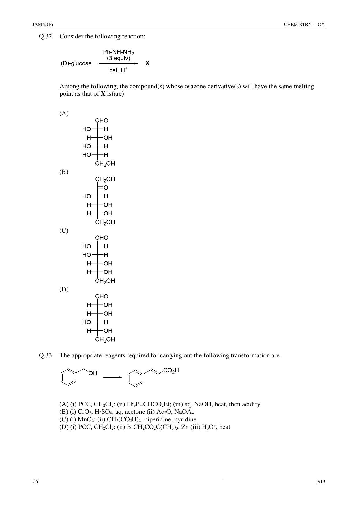 JAM 2016: CY Question Paper - Page 8