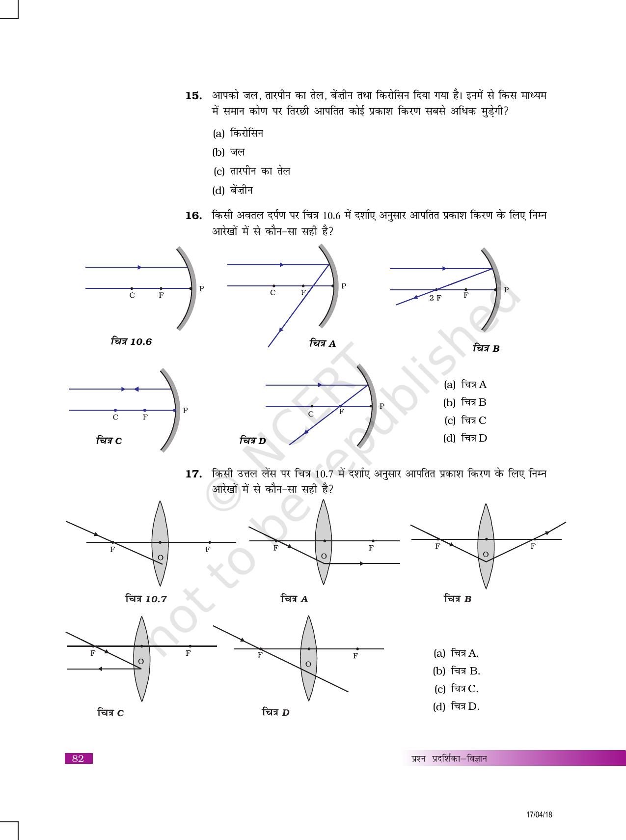 NCERT Exemplar Class 10: विज्ञान यूनिट 10(प्रकाश- परावर्तन एवं अपरवर्तन) - Page 4