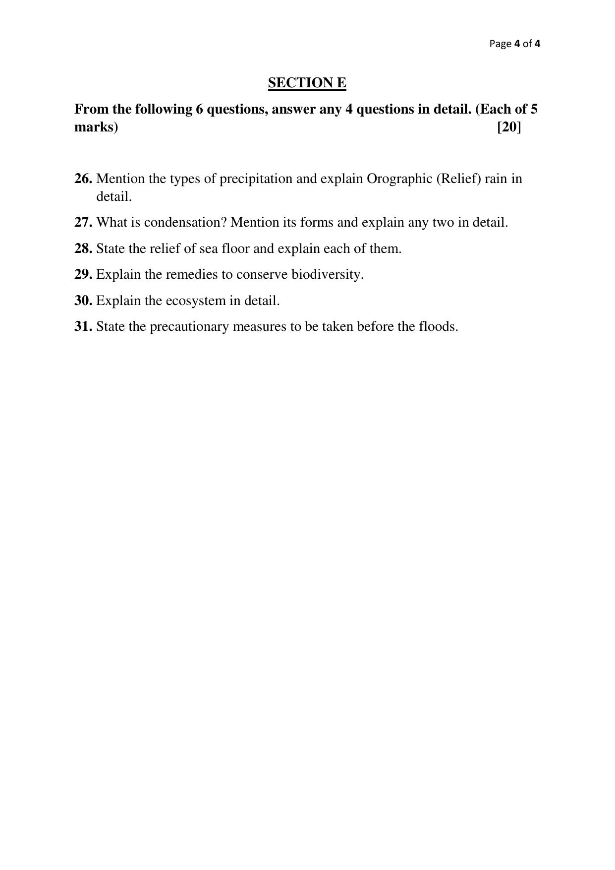 Gujarat Board Class 12th Question Paper 2020: (ભૂગોળ) GHE - Page 10