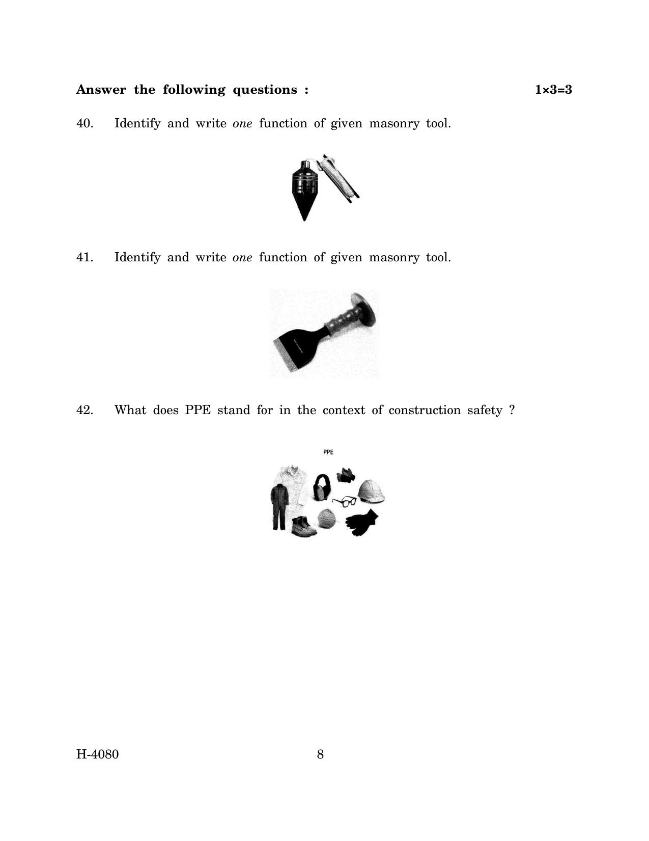 Goa Board Class 12 Construction (March 2024) Question Paper - Page 8