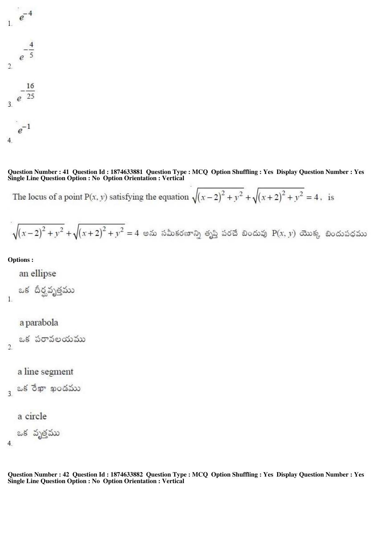 TS EAMCET 2019 Engineering Question Paper with Key (20 April 2019 Afternoon) - Page 23