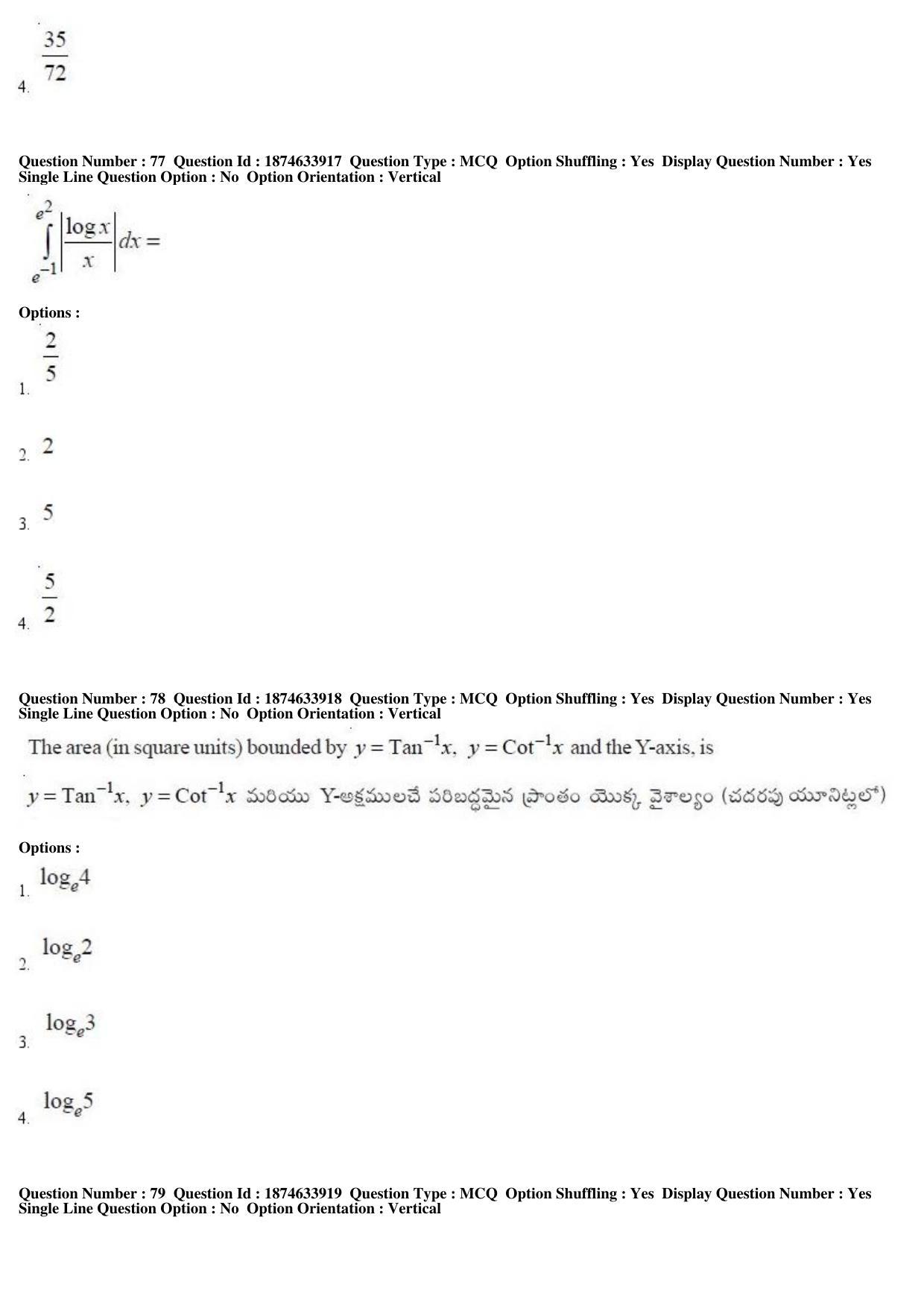 TS EAMCET 2019 Engineering Question Paper with Key (20 April 2019 Afternoon) - Page 42
