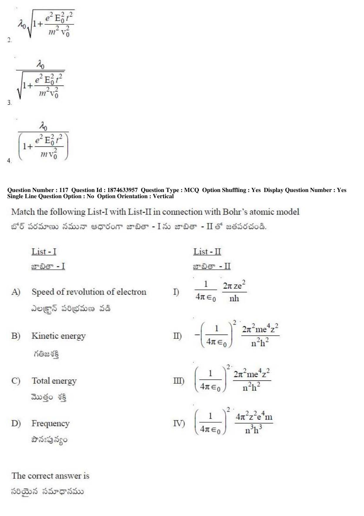 TS EAMCET 2019 Engineering Question Paper with Key (20 April 2019 Afternoon) - Page 67