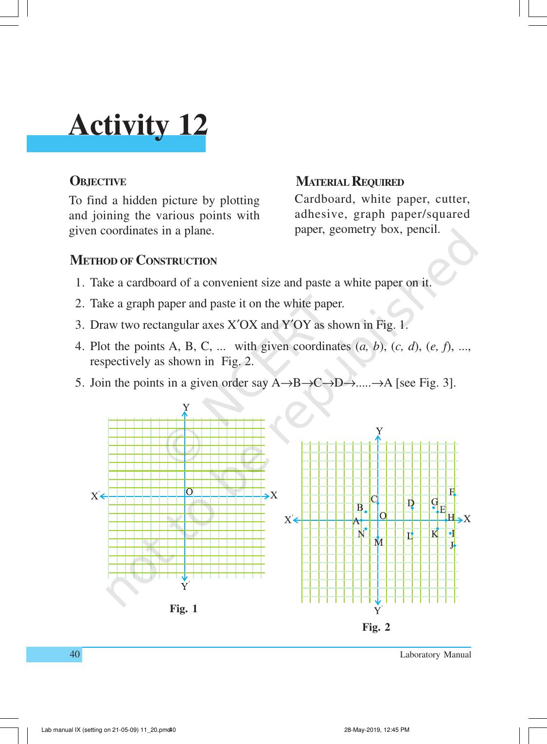 NCERT Laboratory Manuals for Class IX Mathematics - Activities for Class IX (11 to 20) - Page 3
