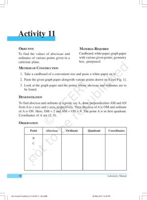 NCERT Laboratory Manuals for Class IX Mathematics - Activities for Class IX (11 to 20)