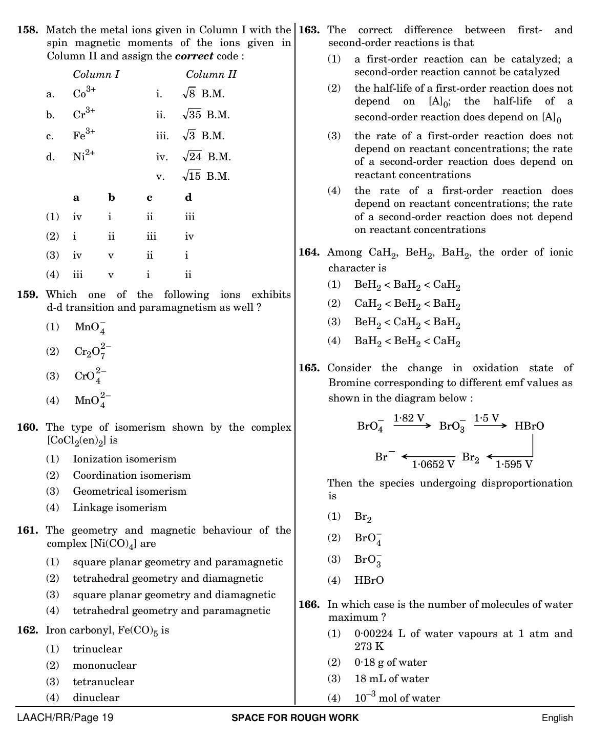 NEET English RR 2019 Question Paper - Page 19