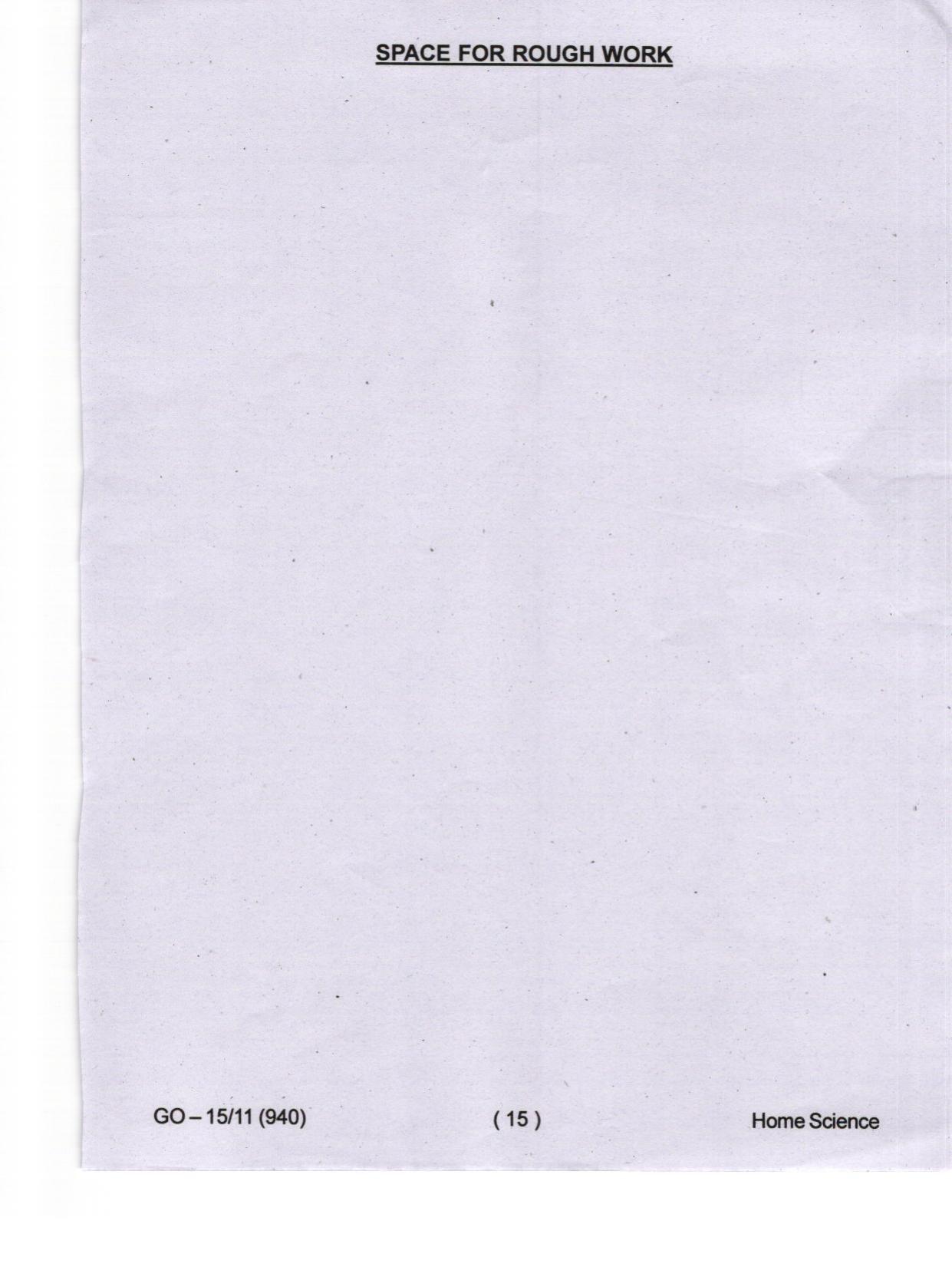 Odisha CPET 2024 HOME SCIENCE Question Papers - Page 15