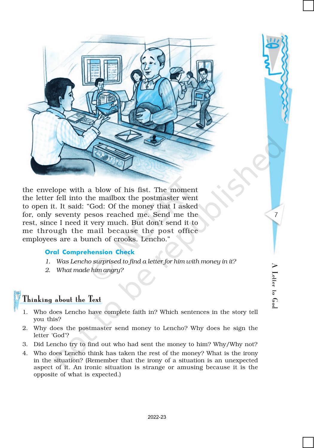 NCERT Book for Class 10 English (First Flight) Chapter 1 A Letter to God - Page 7