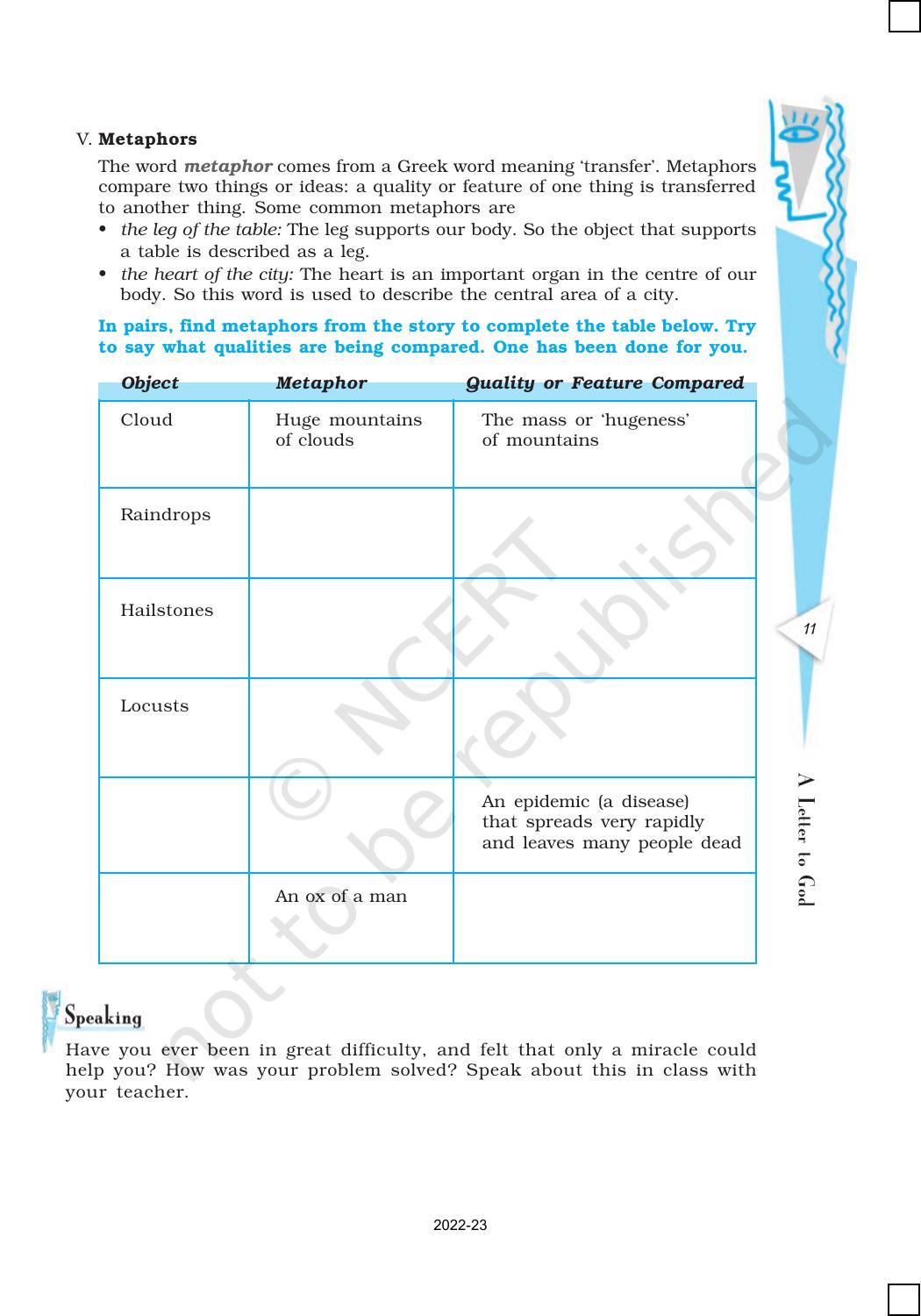 NCERT Book for Class 10 English (First Flight) Chapter 1 A Letter to God - Page 11