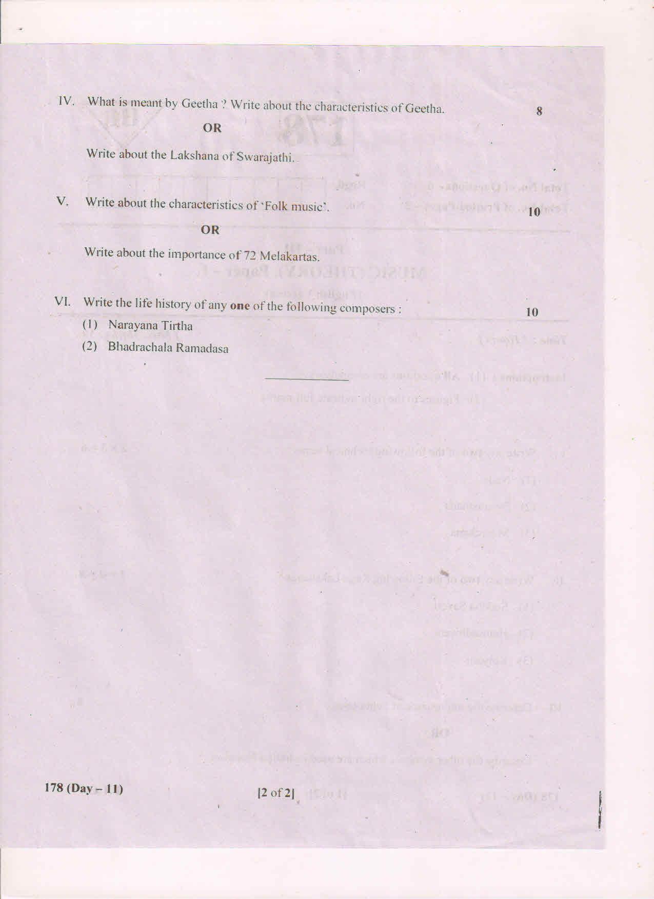 AP Inter 1st Year Music-I (EM) March-2019-General Question Paper - Page 2