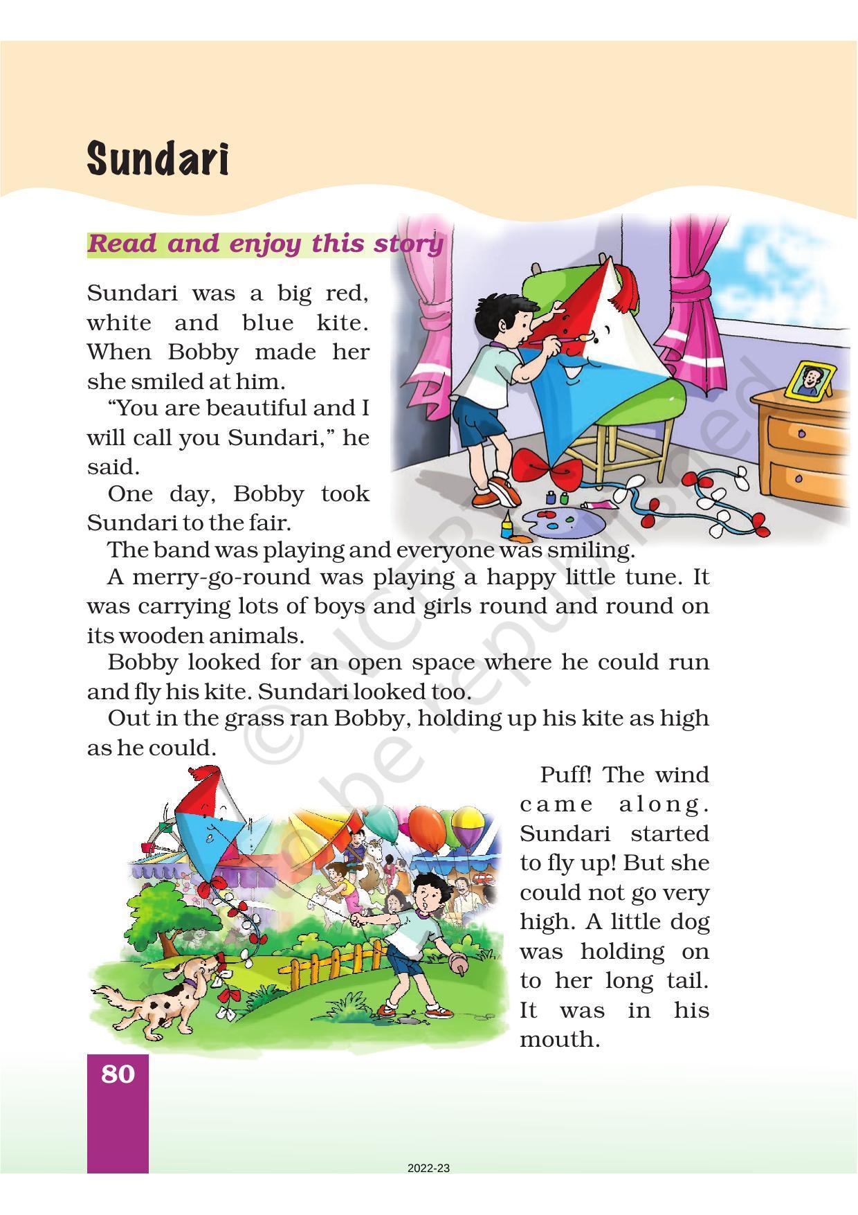 NCERT Book for Class 1 English (Marigold):Unit 7 Poem-A Kite - Page 4