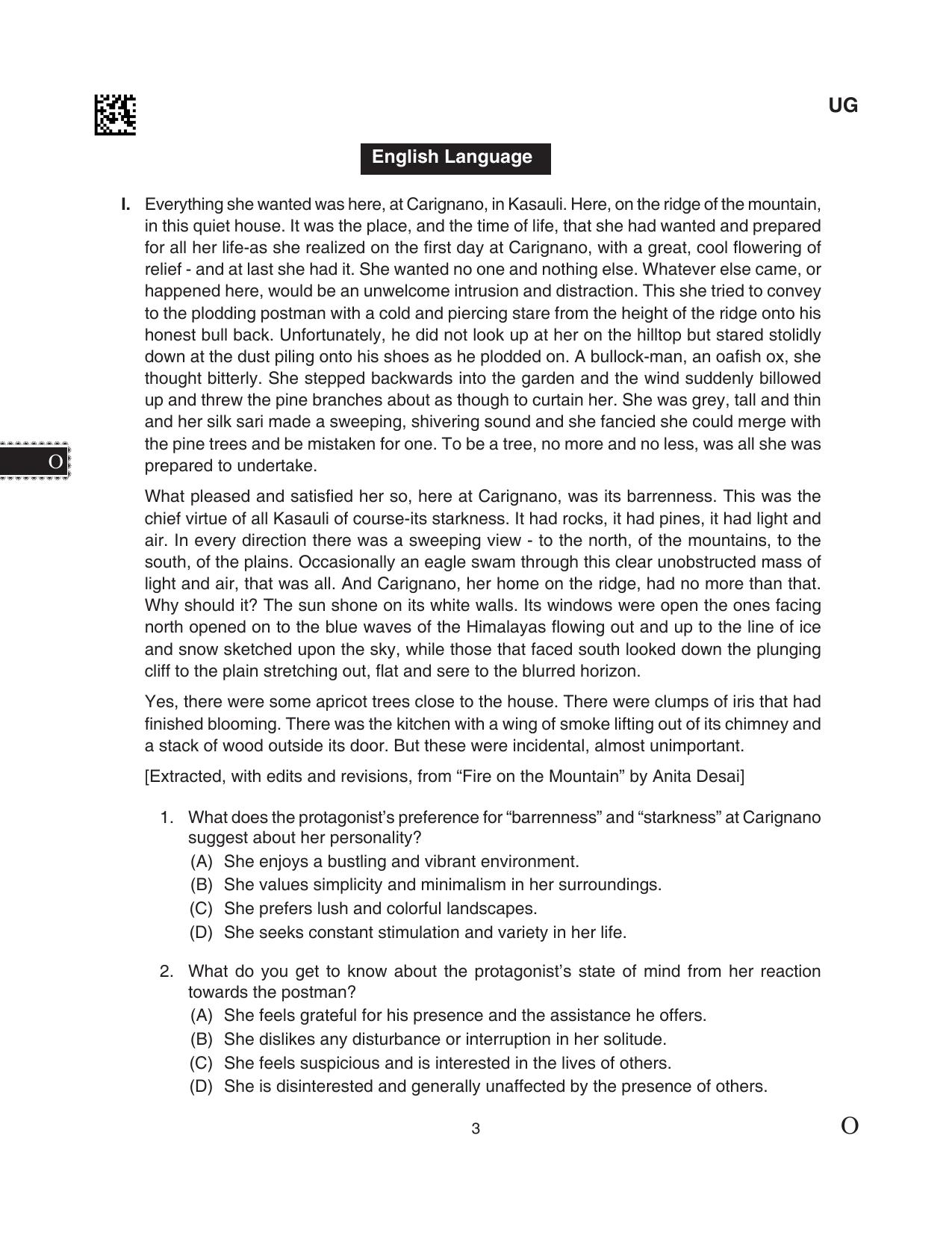 CLAT 2024 UG SET C Question Paper - Page 3