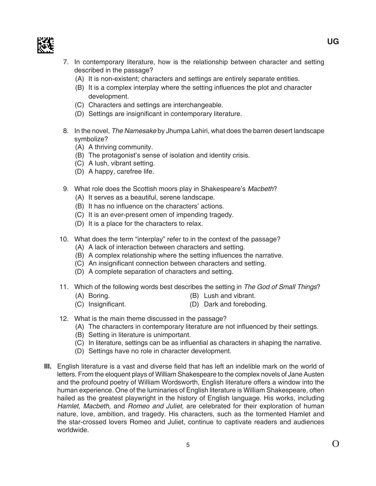 CLAT 2024 UG SET C Question Paper - Page 5