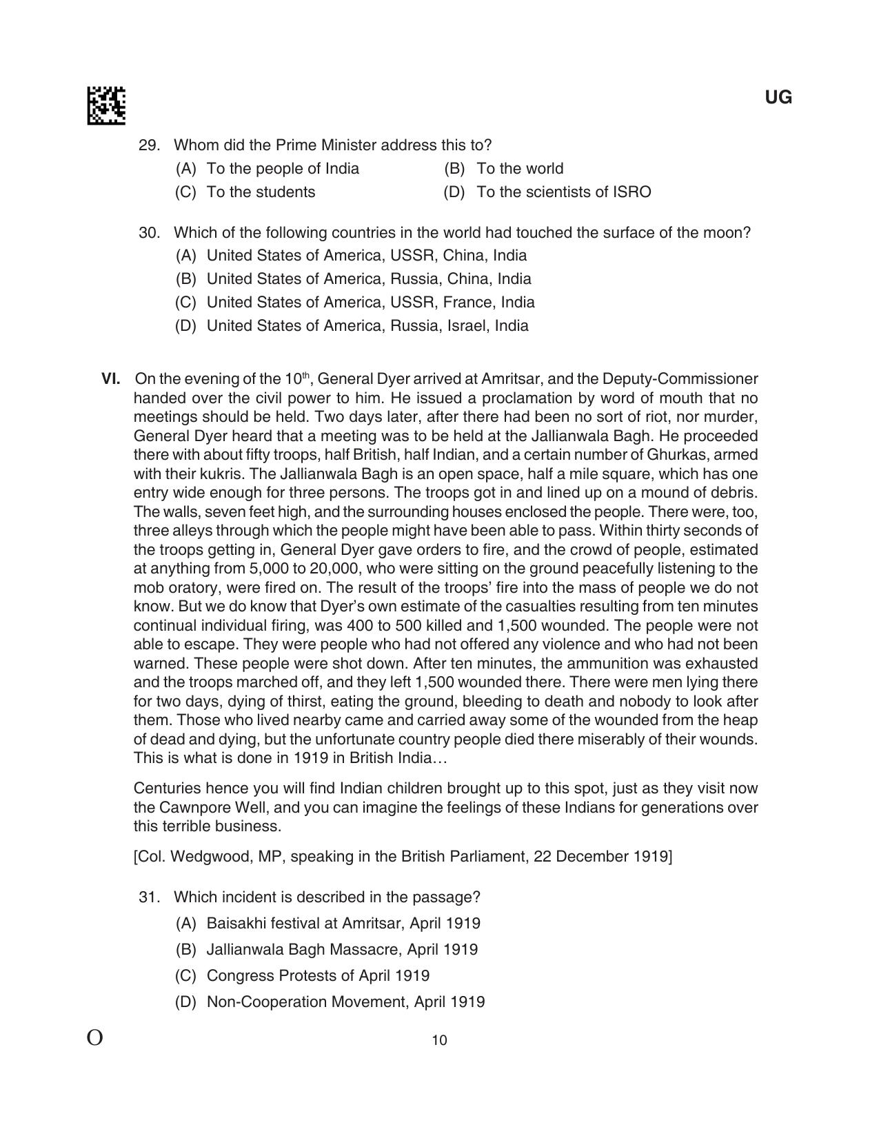 CLAT 2024 UG SET C Question Paper - Page 10