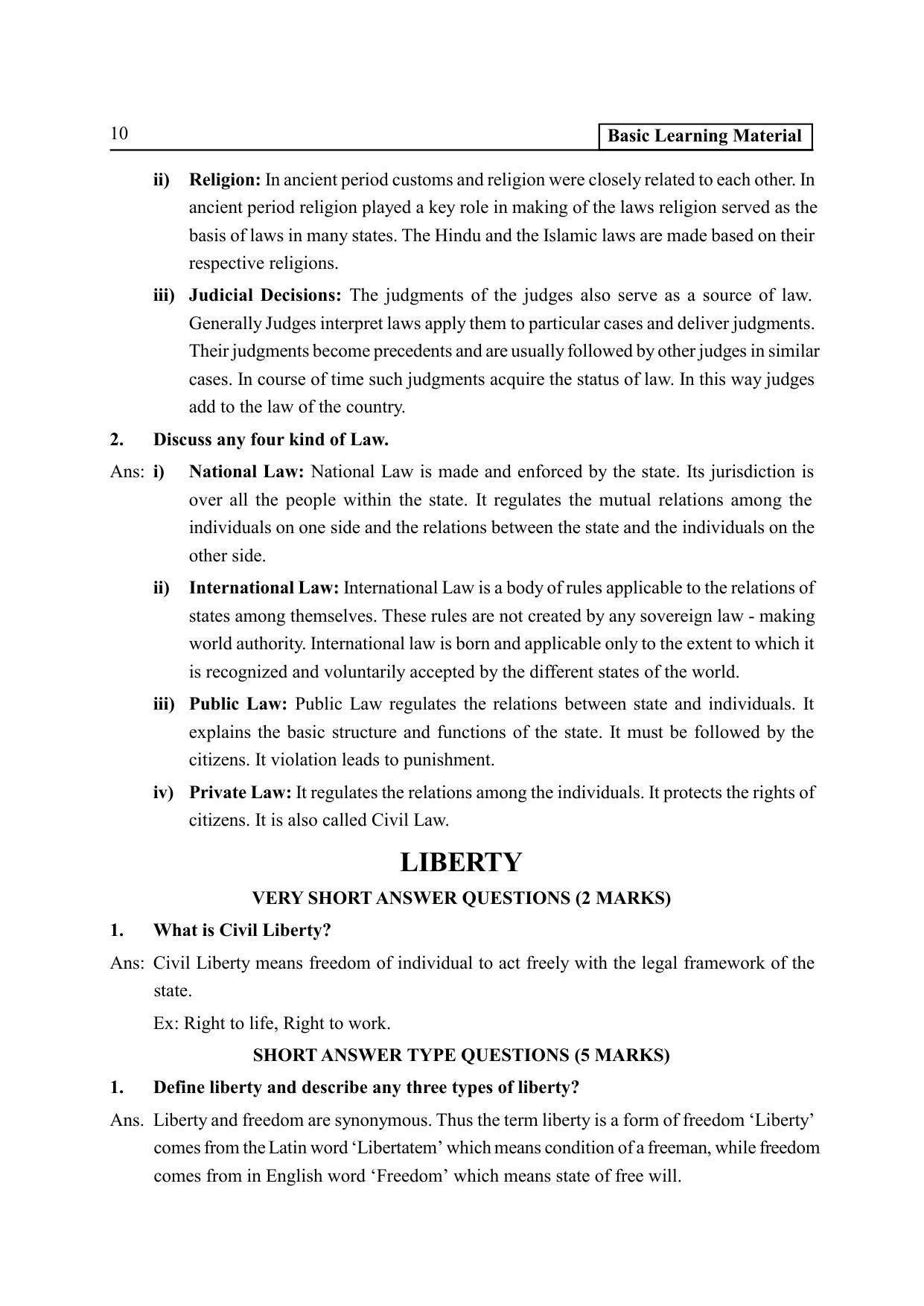 TS SCERT Inter 2nd Year Political science I yr Path 1 (Telugu Medium) Text Book - Page 15
