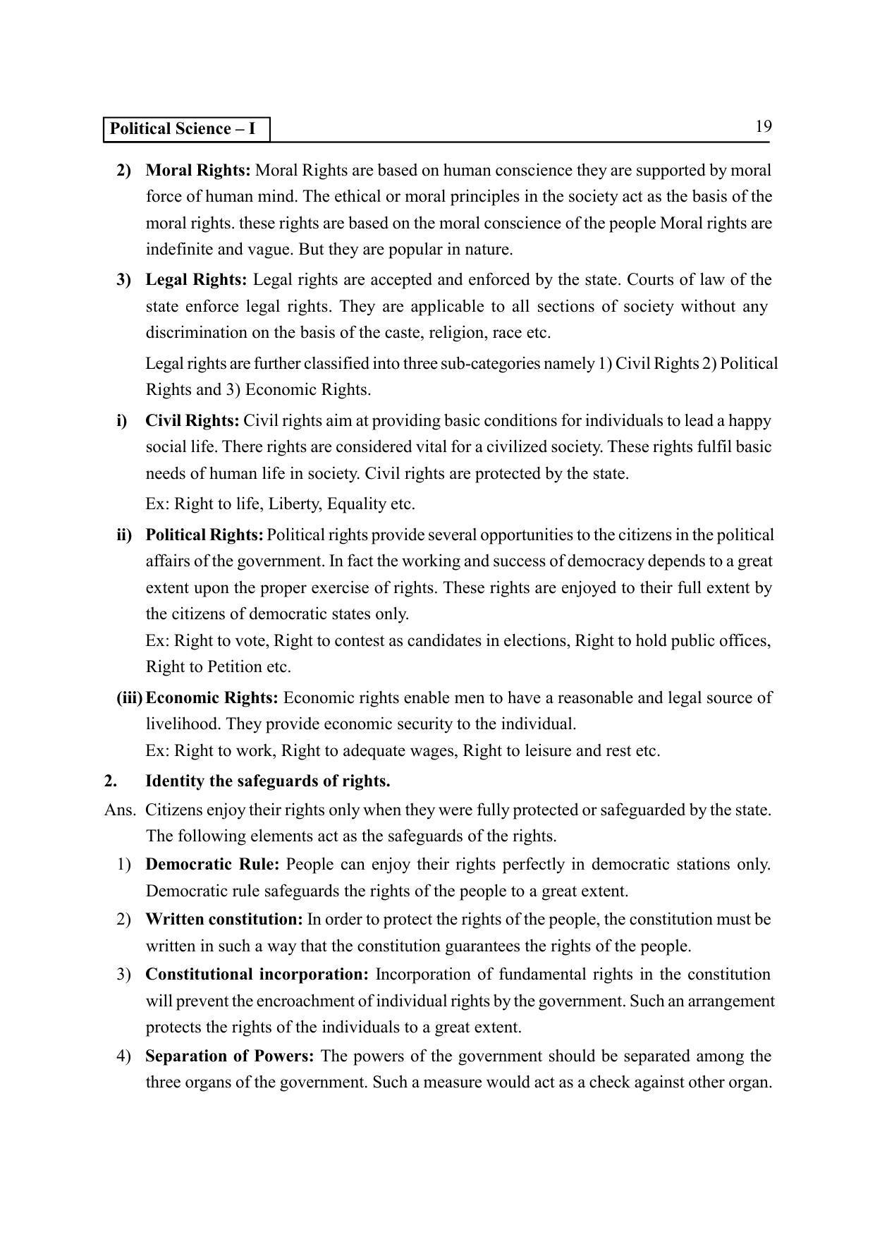 TS SCERT Inter 2nd Year Political science I yr Path 1 (Telugu Medium) Text Book - Page 24