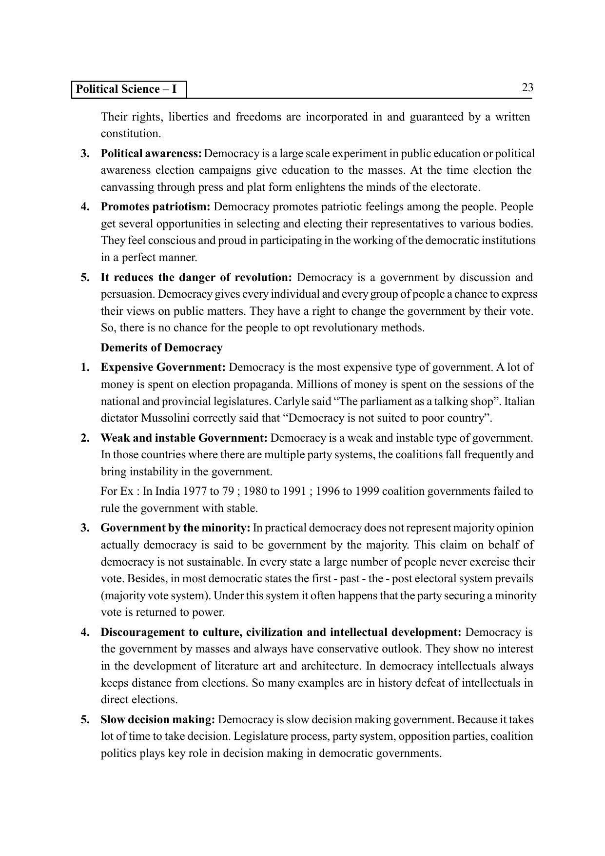 TS SCERT Inter 2nd Year Political science I yr Path 1 (Telugu Medium) Text Book - Page 28
