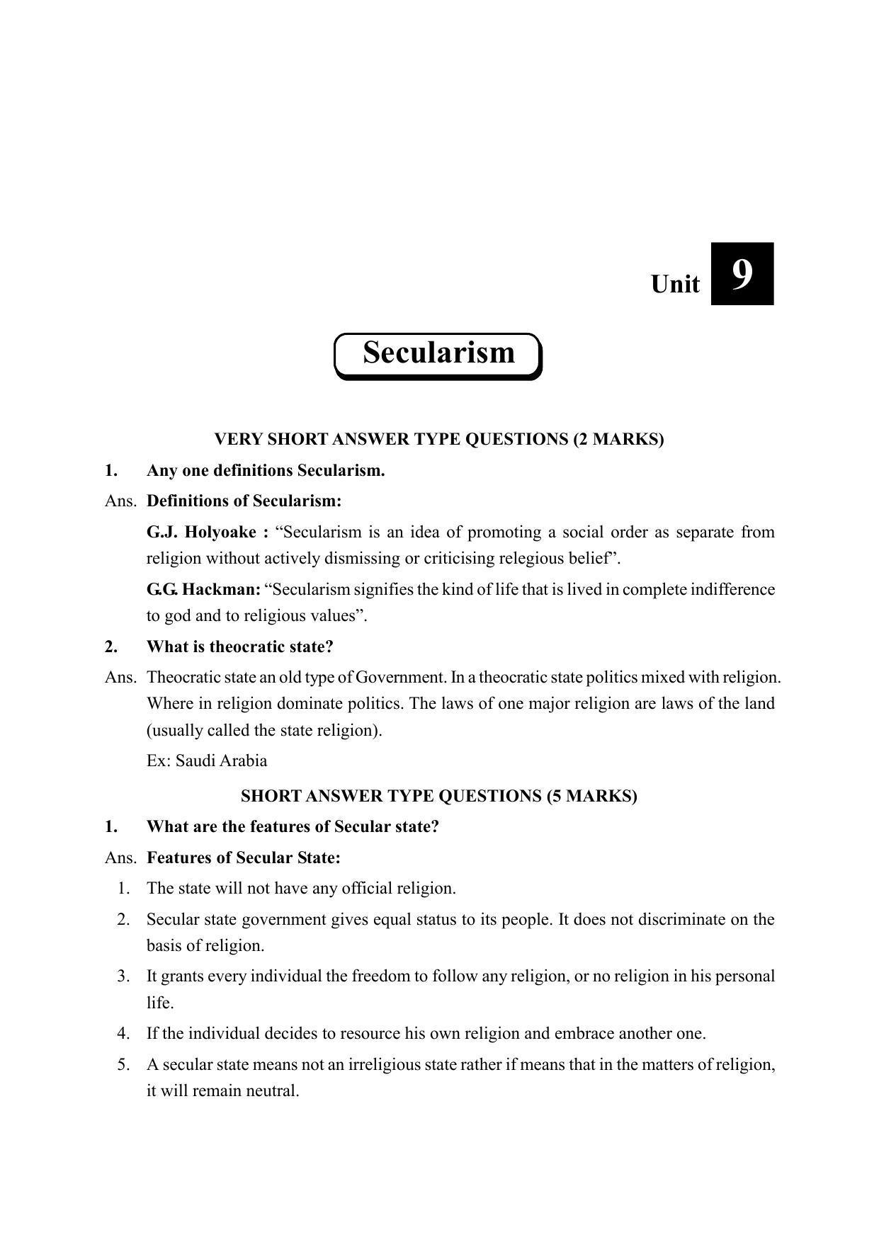 TS SCERT Inter 2nd Year Political science I yr Path 1 (Telugu Medium) Text Book - Page 30