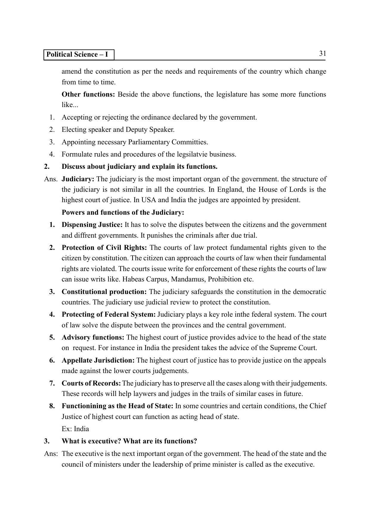 TS SCERT Inter 2nd Year Political science I yr Path 1 (Telugu Medium) Text Book - Page 36