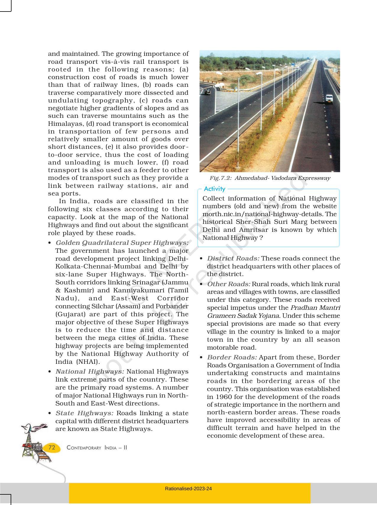 NCERT Book for Class 10 Geography Chapter 7 Lifelines of National Economy - Page 2