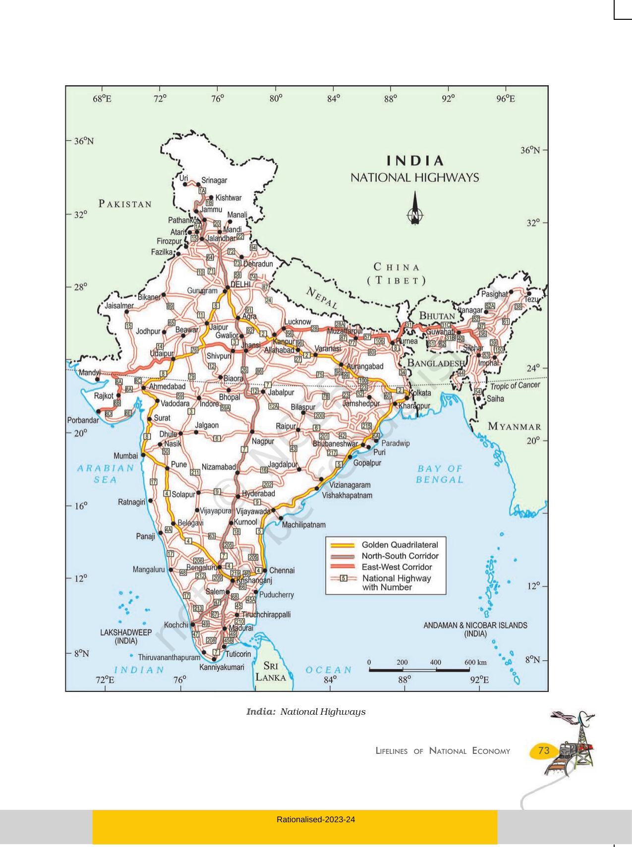 NCERT Book for Class 10 Geography Chapter 7 Lifelines of National Economy - Page 3