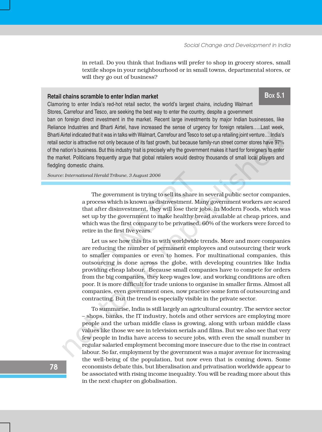 NCERT Book for Class 12 Sociology (Social Change and Development in India) Chapter 5 Change and Development in Industrial Society - Page 6