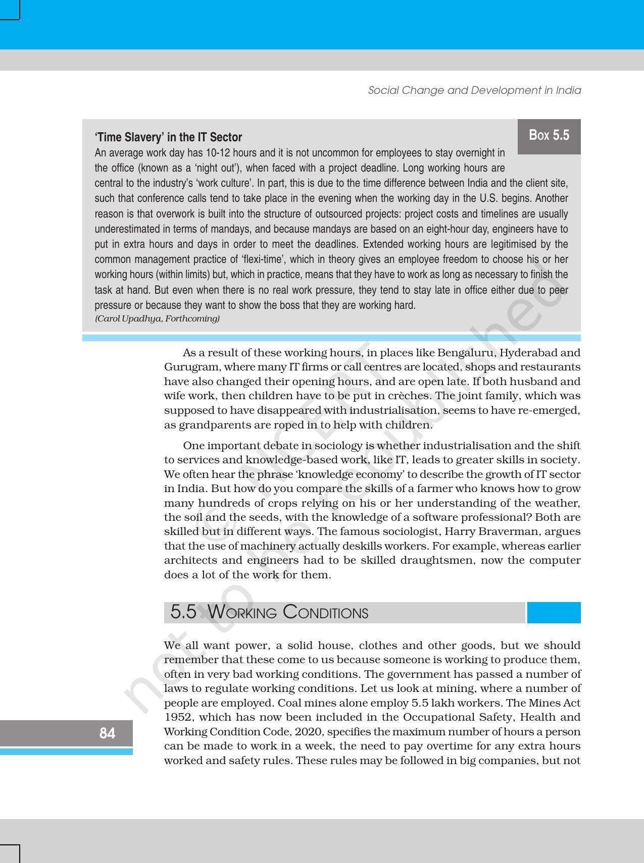 NCERT Book for Class 12 Sociology (Social Change and Development in India) Chapter 5 Change and Development in Industrial Society - Page 12