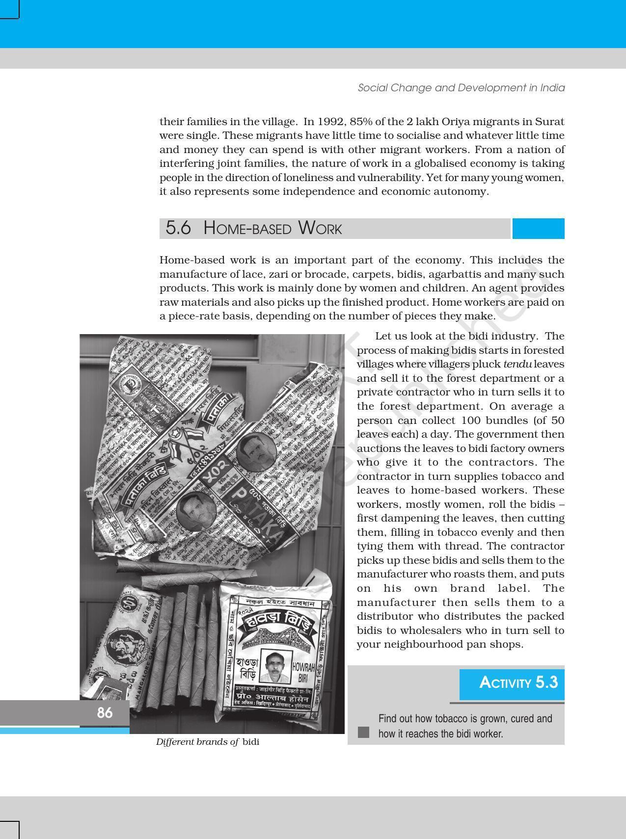 NCERT Book for Class 12 Sociology (Social Change and Development in India) Chapter 5 Change and Development in Industrial Society - Page 14