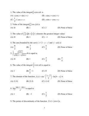 OJEE 2015 MCA (LE) Question Paper