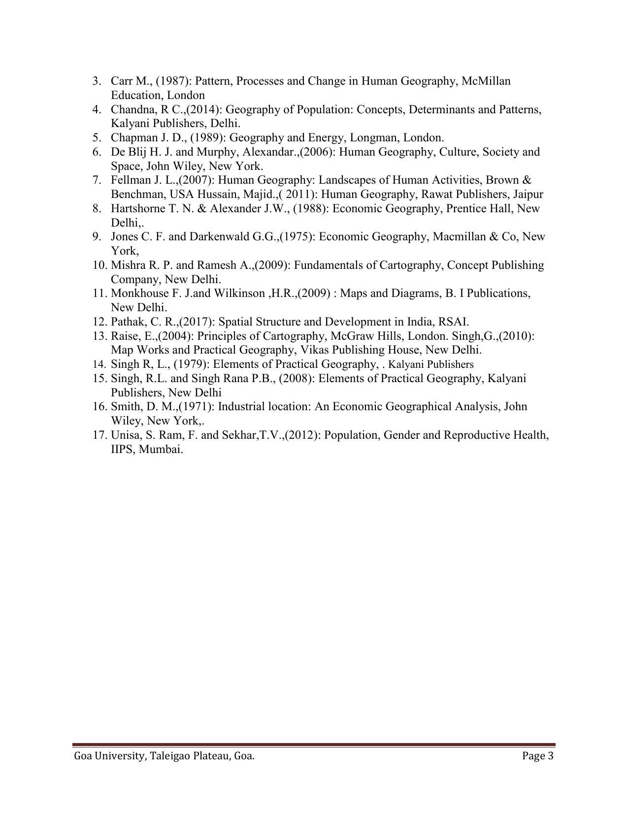 GU ART Geography Syllabus - Page 3