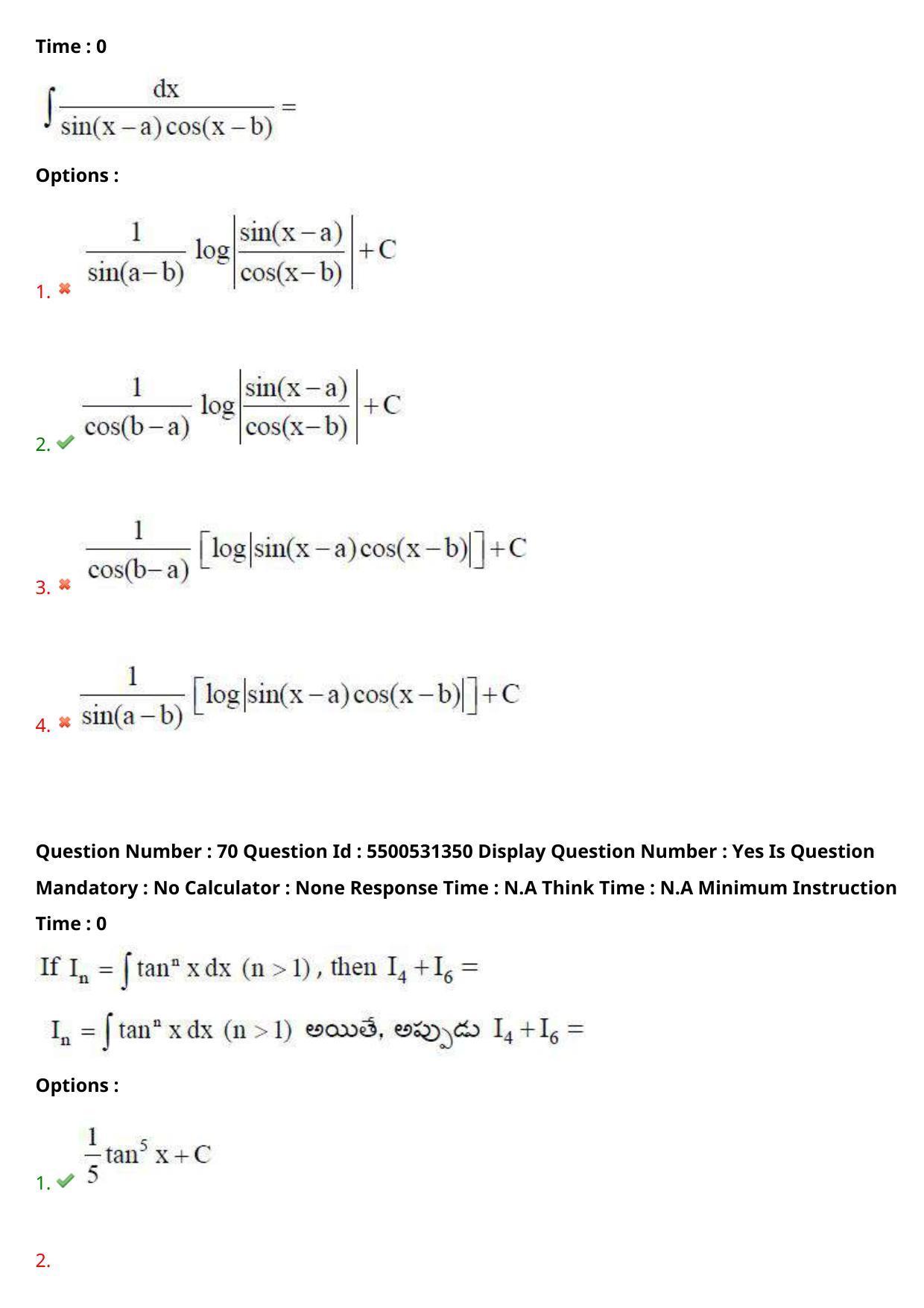 AP EAPCET 2023 - 18 May 2023 Forenoon - Master Engineering Question Paper With Preliminary Keys - Page 52