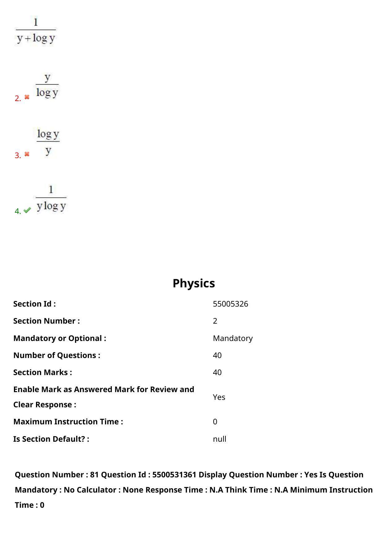 AP EAPCET 2023 - 18 May 2023 Forenoon - Master Engineering Question Paper With Preliminary Keys - Page 60