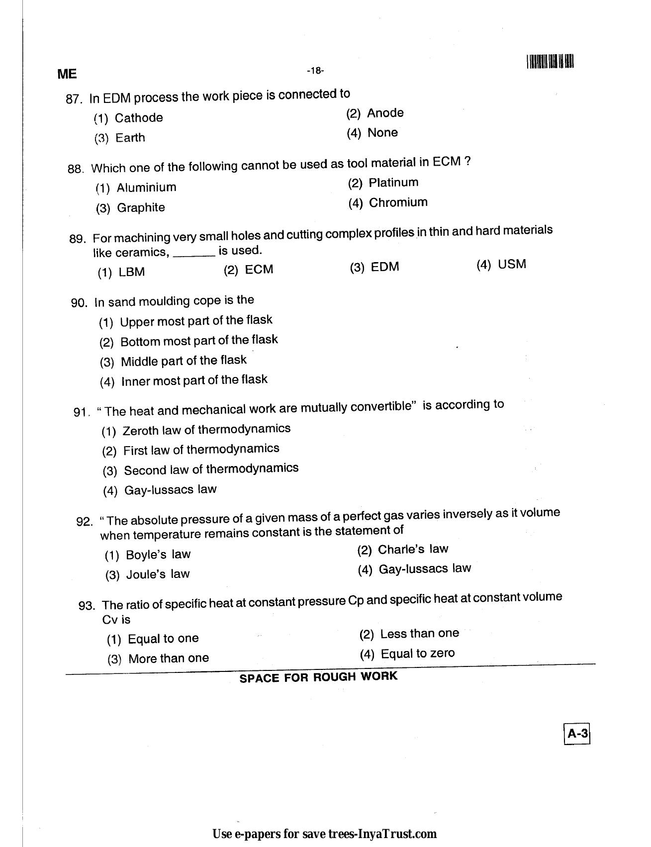 Karnataka Diploma CET- 2013 Mechanical Engineering Question Paper - Page 16