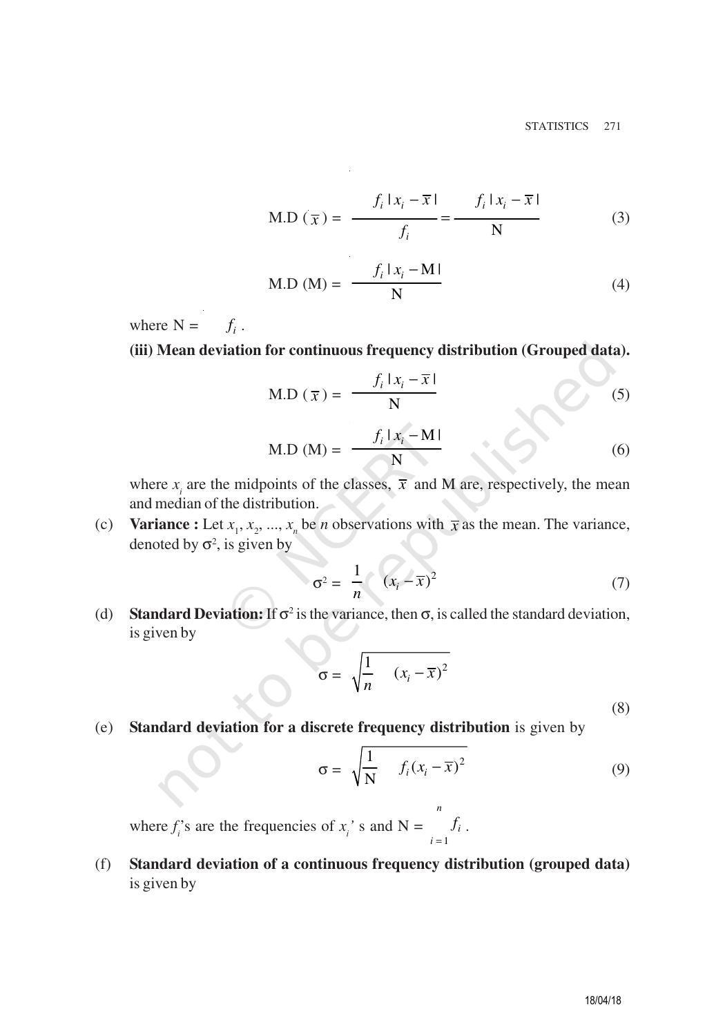 NCERT Exemplar Book for Class 11 Maths: Chapter 15 Statistics - Page 2