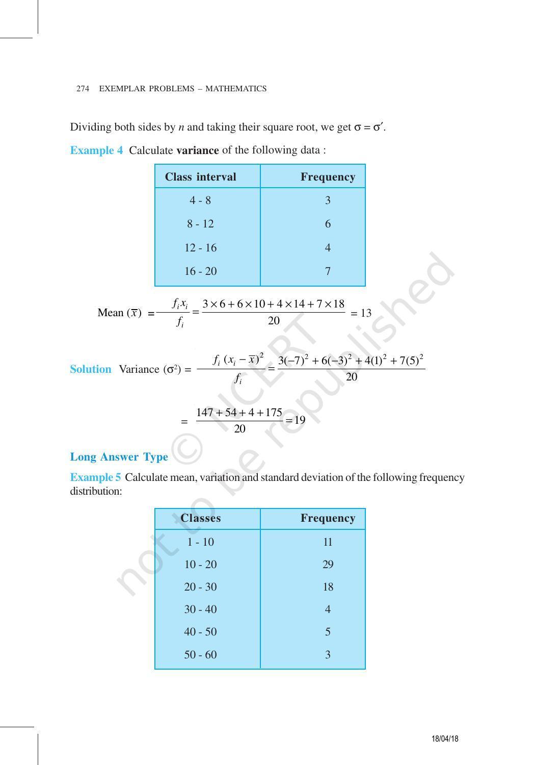 NCERT Exemplar Book for Class 11 Maths: Chapter 15 Statistics - Page 5