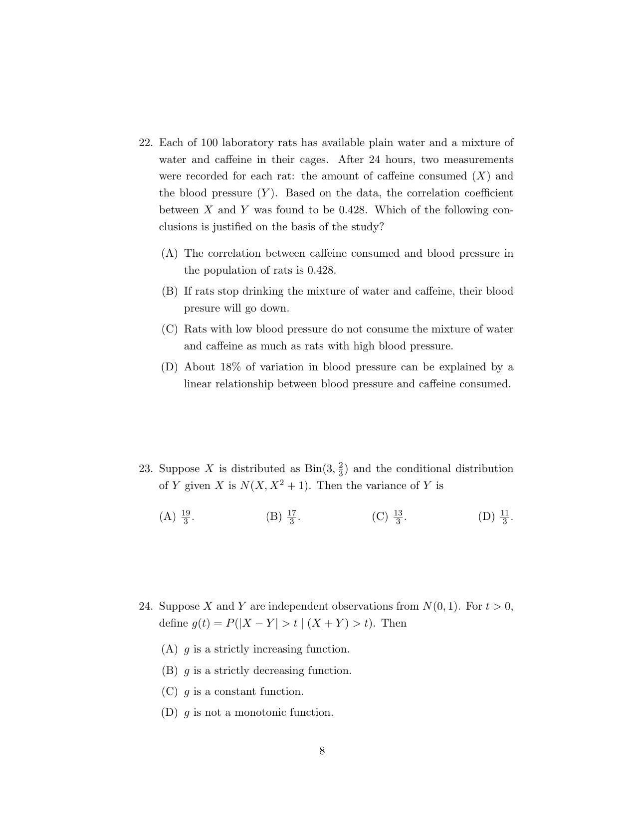 ISI Admission Test M.Stat.PSA 2020 Sample Paper - Page 15