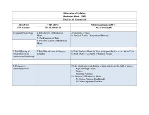 NIOS Class 10 Hindustani Sangeet Syllabus