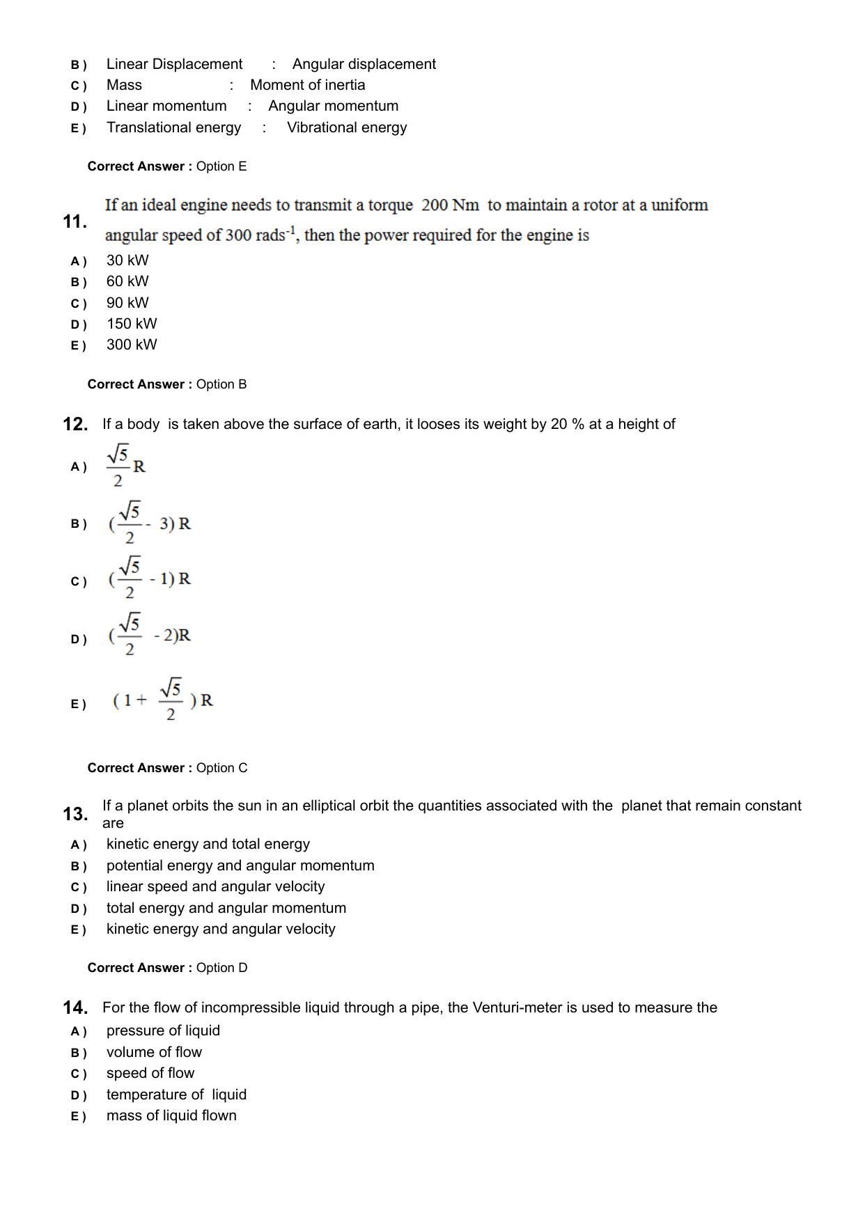 KEAM 2024 June 5 Question Paper with Answer Key - Page 3