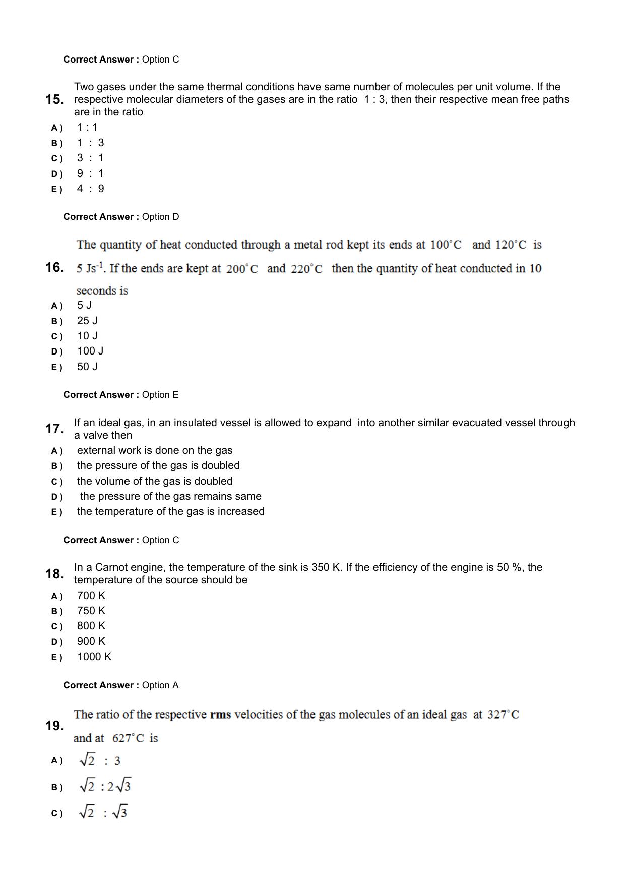 KEAM 2024 June 5 Question Paper with Answer Key - Page 4