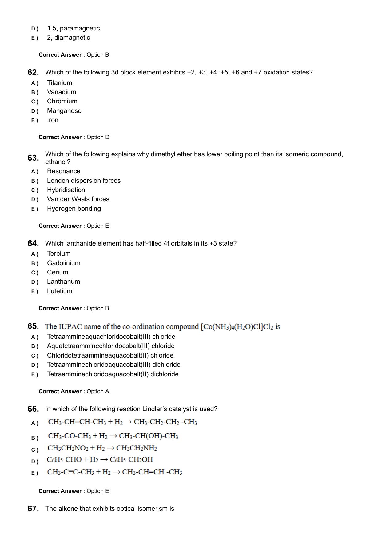 KEAM 2024 June 5 Question Paper with Answer Key - Page 14