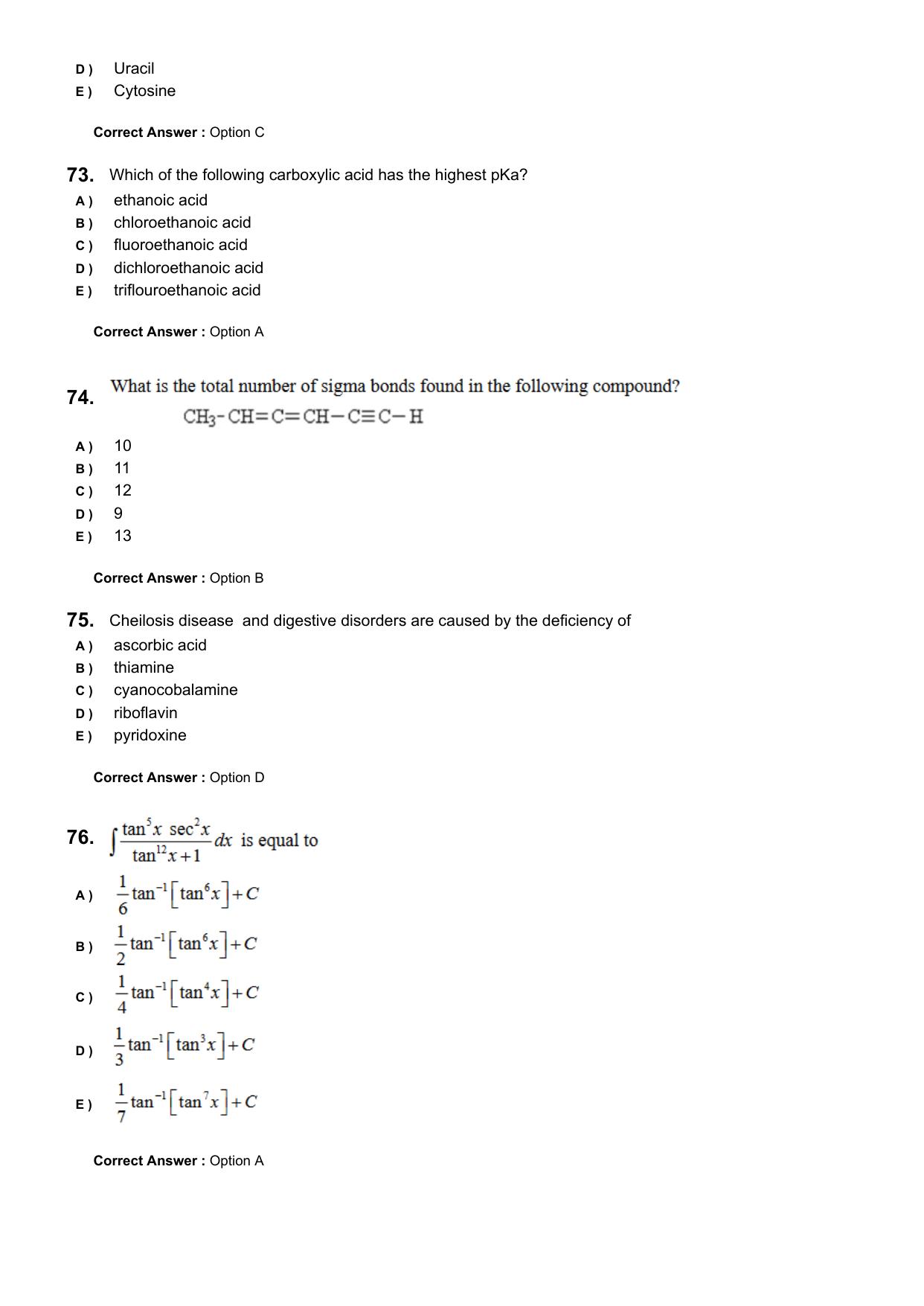 KEAM 2024 June 5 Question Paper with Answer Key - Page 16