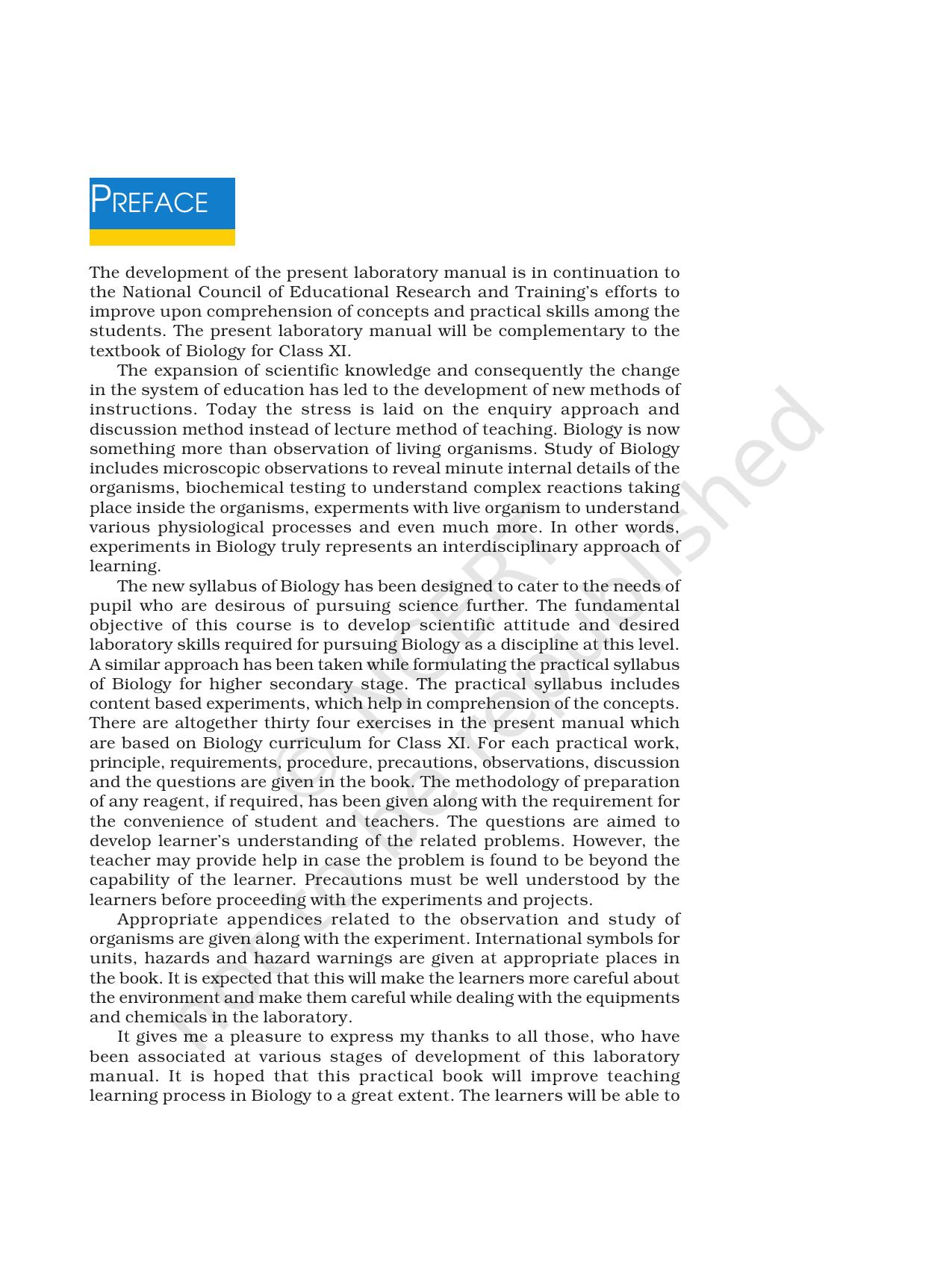 NCERT Laboratory Manuals for Class XI Biology - Exercise 1 - Page 5