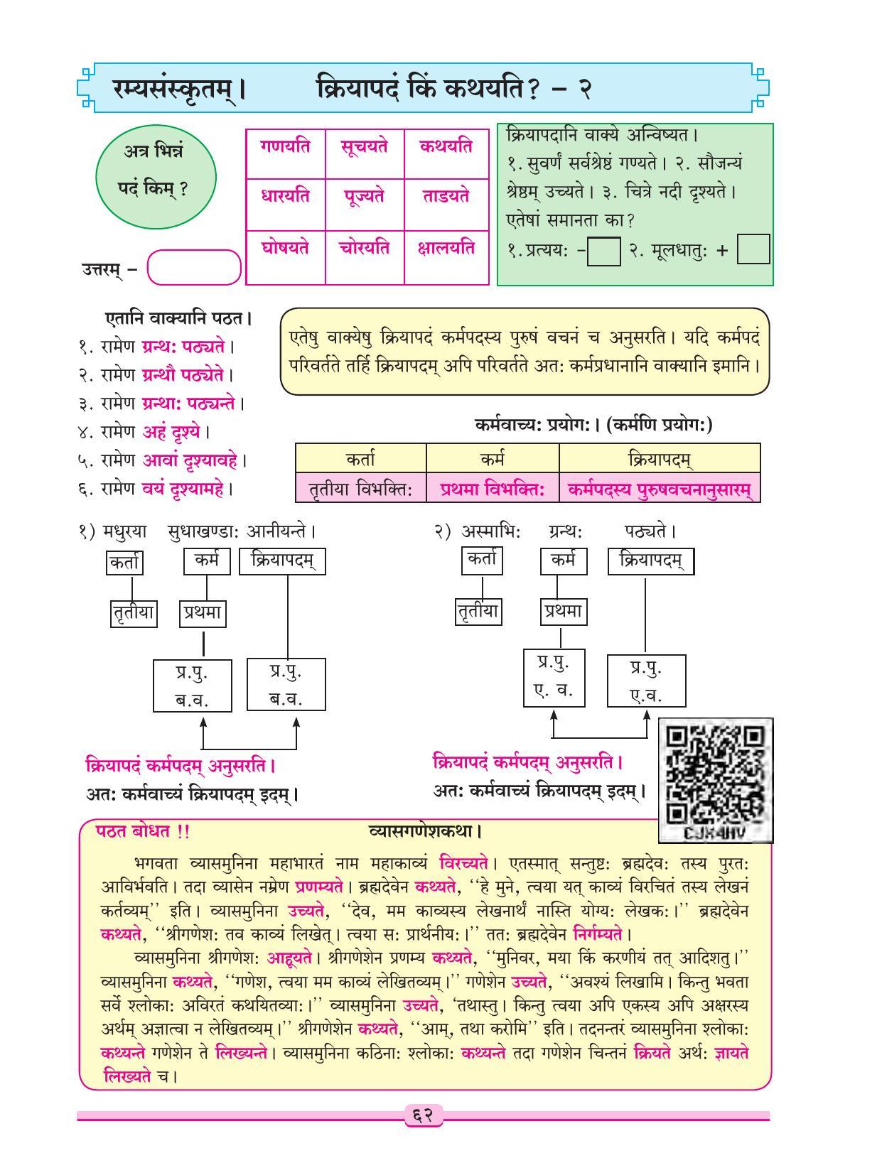 Maharashtra Board Class 9 Sanskrit Textbook - Page 72