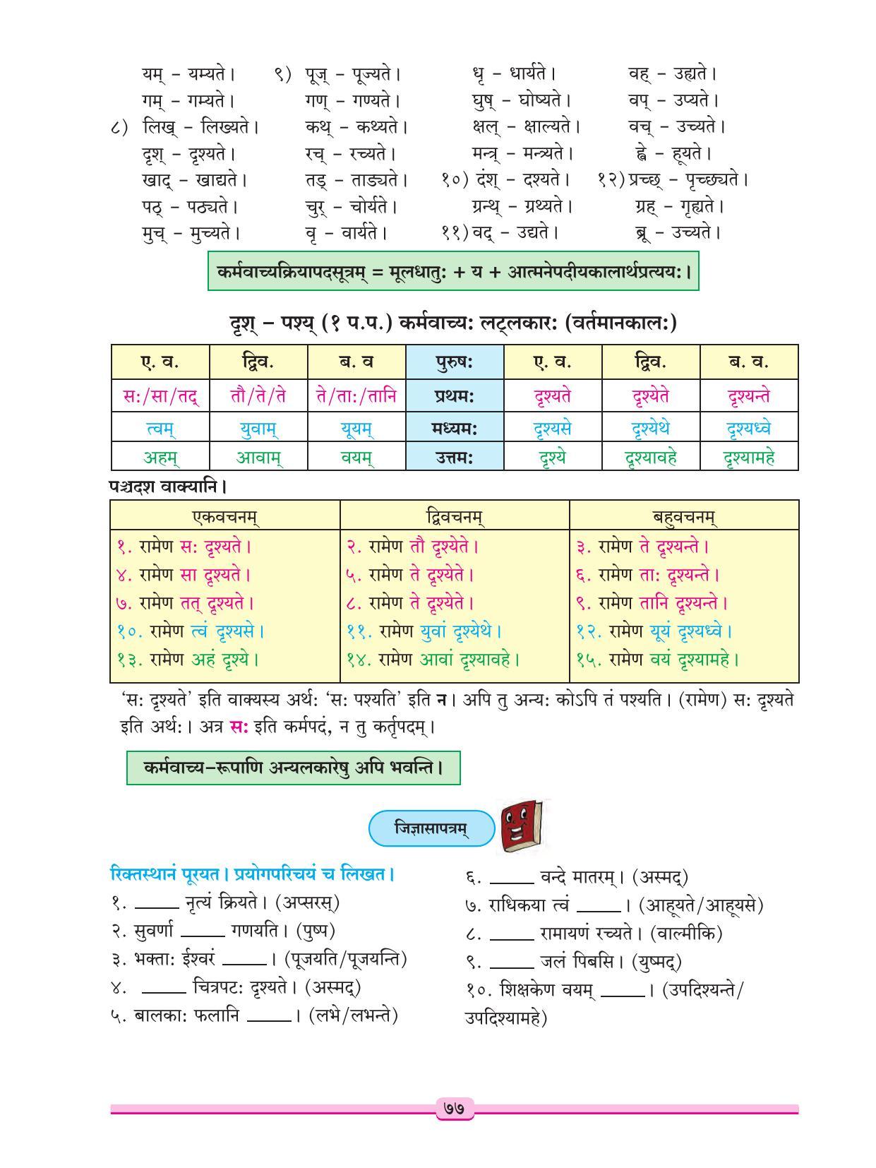 Maharashtra Board Class 9 Sanskrit Textbook - Page 87