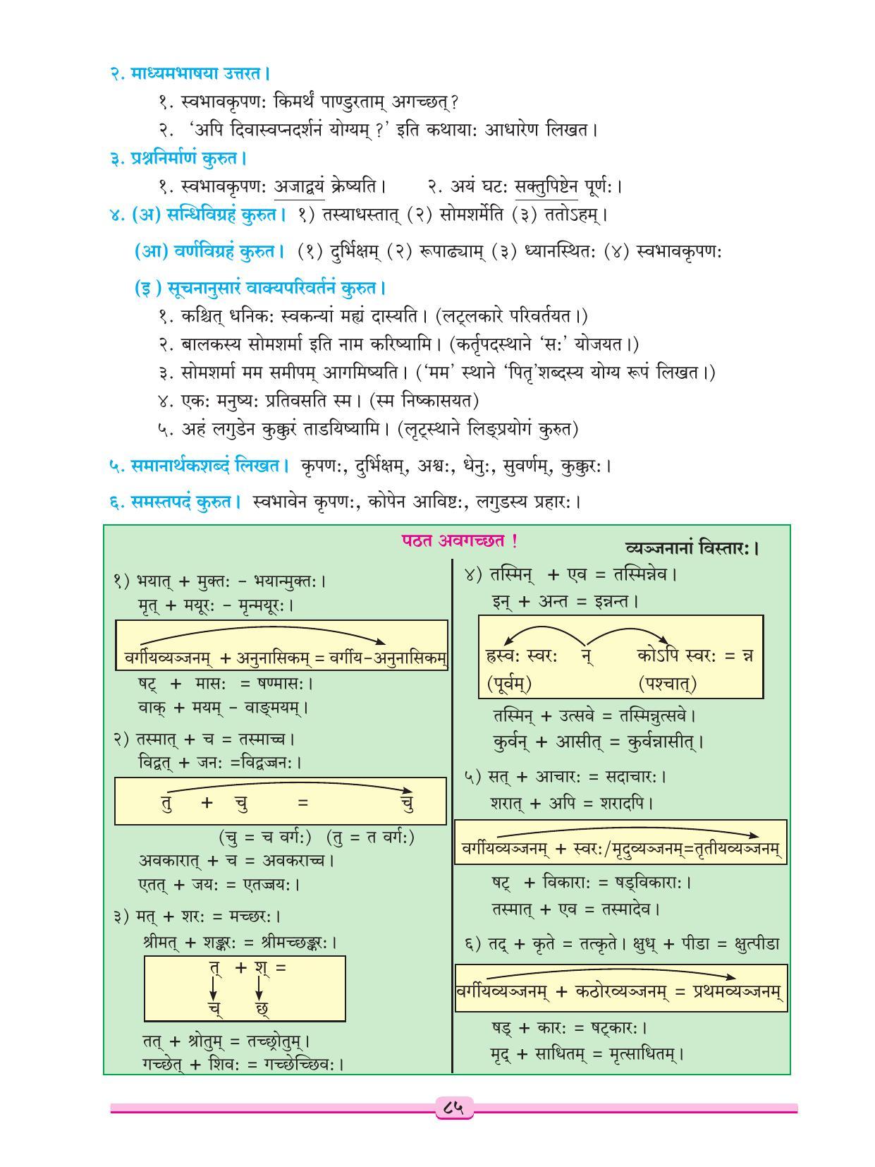Maharashtra Board Class 9 Sanskrit Textbook - Page 95