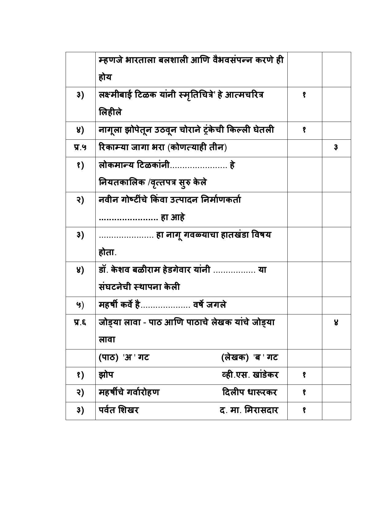 NIOS Class 10 Marathi (204) Sample Paper - Page 3