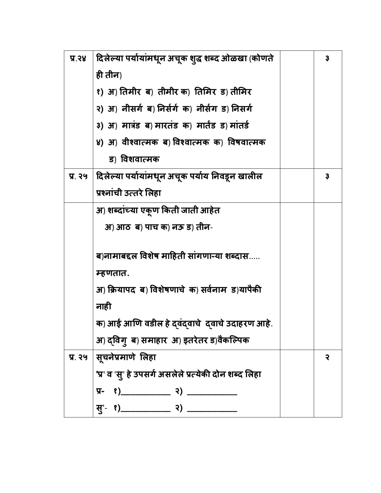 NIOS Class 10 Marathi (204) Sample Paper - Page 9