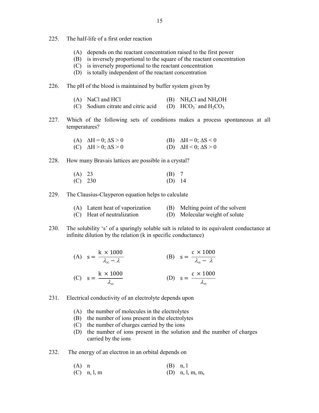 CUSAT CAT 2017 Btech Question Paper - Page 39