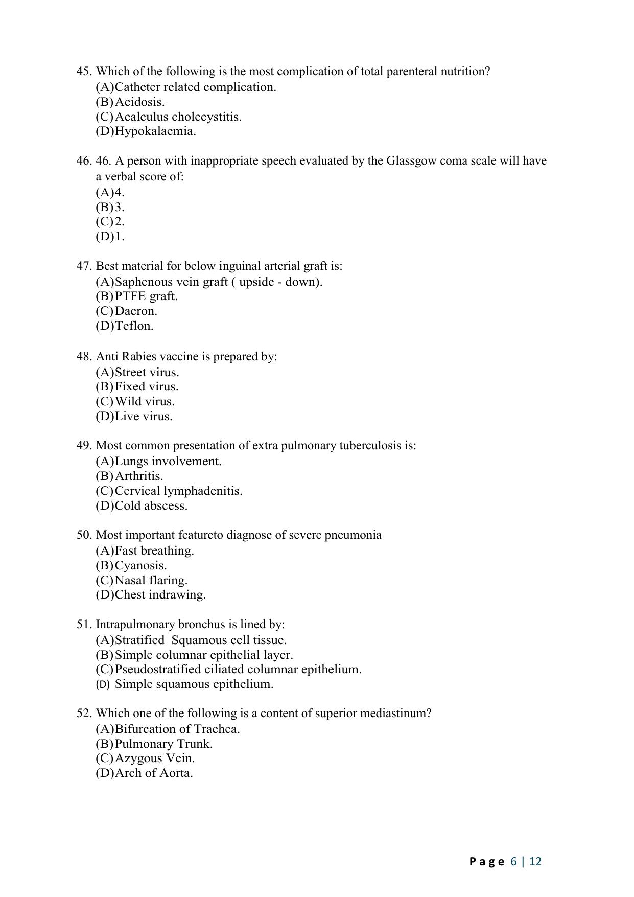 WB JEMAS (PG) M.Sc OTS 2024 Question Paper - Page 8