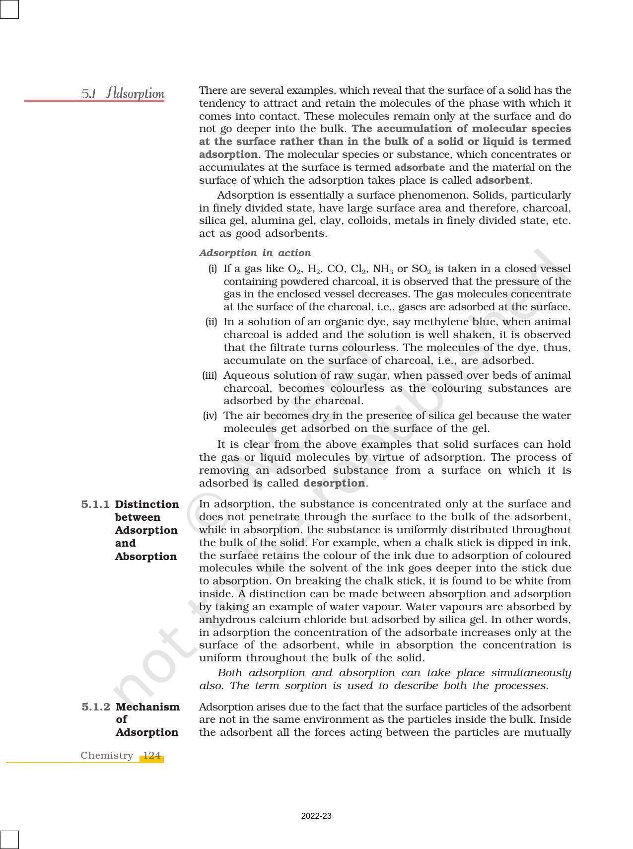 NCERT Book for Class 12 Chemistry Chapter 5 Surface chemistry - Page 2